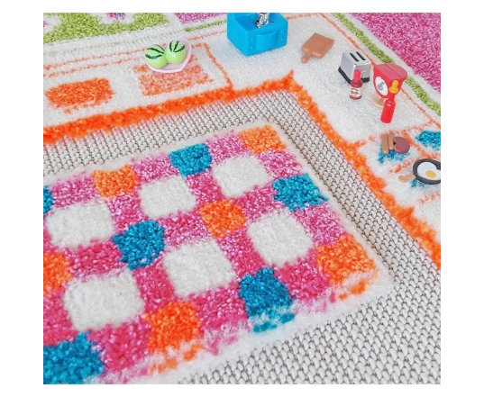 Килим IVI 3D Play Carpets Playhouse Pink 134х200 см
