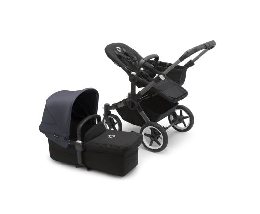 Універсальна коляска 2в1 Bugaboo Donkey5 Mono Stormy blue/Midnight black-Grey mélange