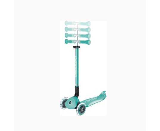 Самокат GLOBBER серії GO UP DELUXE LIGHTS 5в1 м'ятний, колеса світяться 20/50кг