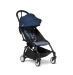 Універсальна коляска 2 в 1 Stokke YOYO³ + люлька Bassinet  BABYZEN Navy Blue/AF Airfrance (шасі Black)