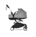 Універсальна коляска 2 в 1 Stokke YOYO³ + люлька Bassinet  BABYZEN Grey (шасі White)