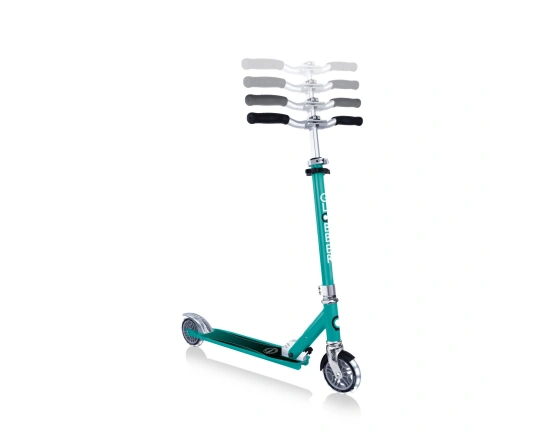 Самокат GLOBBER серії FLOW ELEMENT LIGHTS, нефритовий, колеса з підсвіткою, до 100кг, 5+, 2 колеса