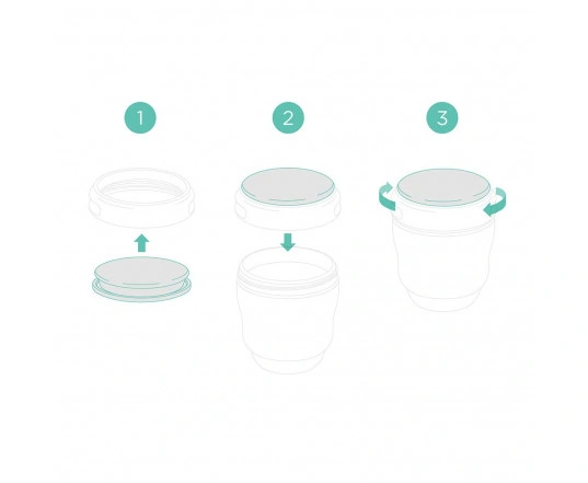 Купити Набір силіконових кришок Olababy для пляшечки GentleBottle (4 шт.) з доставкою по Україні | KIDSLINE-34 - зображення