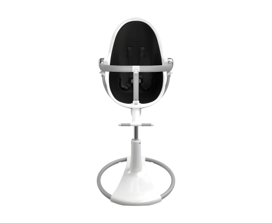 Стульчик для кормления Bloom Fresco White в комплекте с вкладышами из экокожи - Midnight black