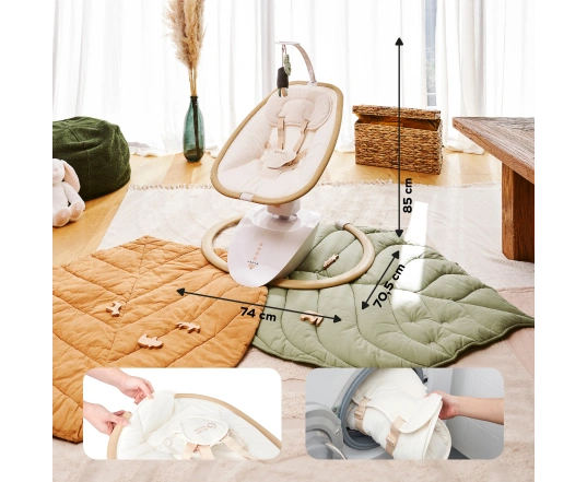 Шезлонг качалка Babymoov  Swoon Hoop Sand