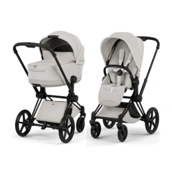 Коляска Cybex PRIAM Style Collection 5.0 - city grey (шасі Matt Black) - изображение