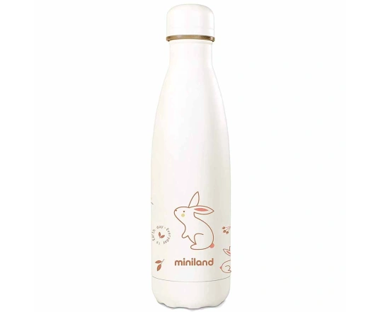 Термобутылочка Miniland Natur bottle bunny