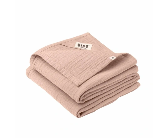 Детские муслиновые пеленки BIBS Muslin Cloth 2 шт 70x70 см Blush