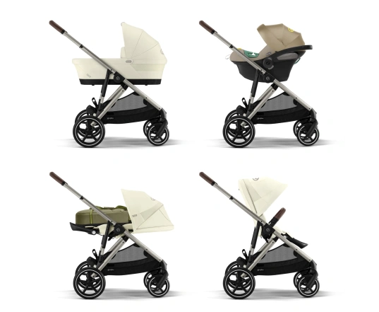 Универсальная коляска 2 в 1 Cybex GAZELLE S - TPE Seashell Beige
