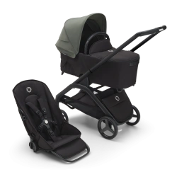 Универсальная коляска 2в1 Bugaboo DRAGONFLY - black/midnight black forest green - изображение