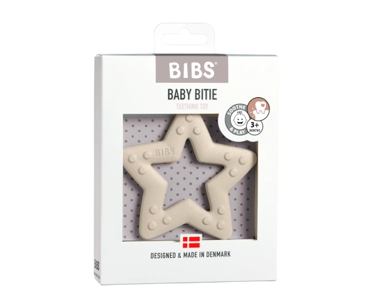Іграшка - прорізувач BIBS Baby Bitie Star Ivory