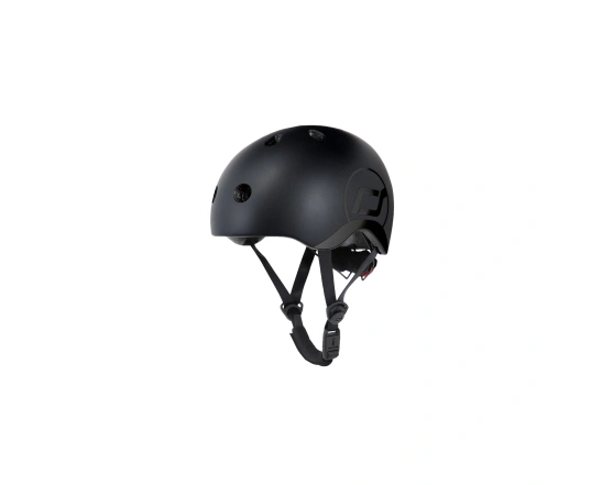 Шолом захисний дитячий Scoot and Ride, чорний, з ліхтариком, 51-53см