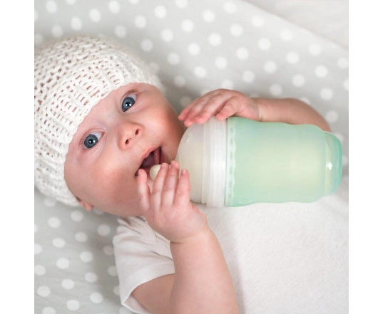 Силиконовая антиколиковая бутылочка Olababy GentleBottle Rose 240 мл