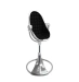 Стульчик для кормления Bloom Fresco Silver в комплекте с хлопковыми вкладышами - Midnight black