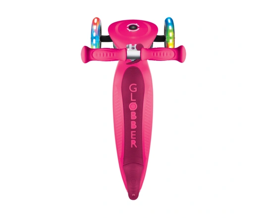 Самокат GLOBBER серії PRIMO FOLDABLE LIGHTS, рожевий, колеса з підсвіткою, 50кг, 3+