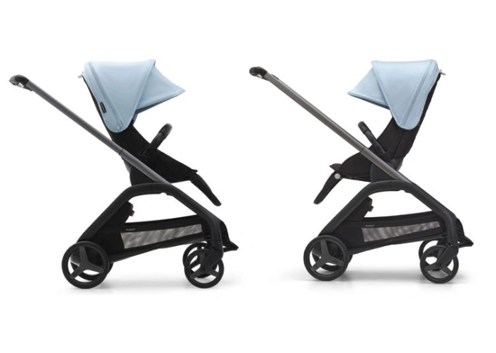 Прогулочная коляска Bugaboo Dragonfly Black/Grey Dark Cherry-42 - изображение