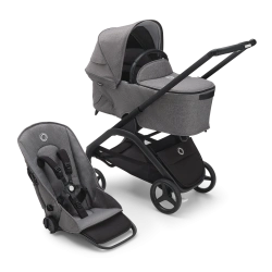 Универсальная коляска 2в1 Bugaboo DRAGONFLY - grafite/midnight black grey melange - изображение