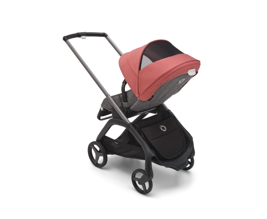 Универсальная коляска 2в1 Bugaboo Dragonfly Sunrise red/Grey mélange-Grey mélange