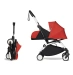 Універсальна коляска Stokke YOYO³ + компактна люлька BABYZEN Red (шасі White)