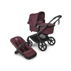 Универсальная коляска 2в1 Bugaboo FOX 5 RENEW - black/dark cherry-dark cherry - изображение
