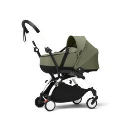 Универсальная коляска 2 в 1 с люлькой newborn shell Stokke YOYO³ Olive (шасси White) - изображение