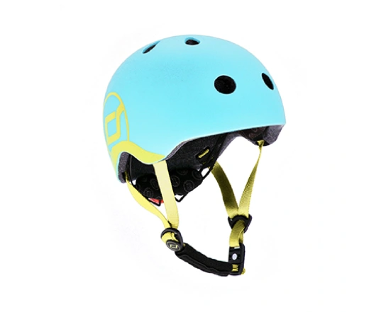 Шолом захисний дитячий Scoot and Ride, лохина, з ліхтариком, 45-51см
