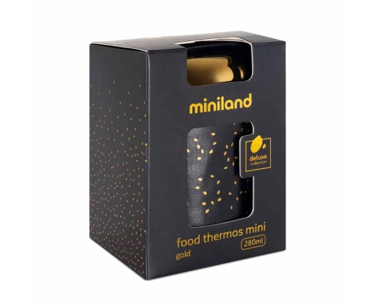 Термос харчовий Miniland food thermos mini DELUXE GOLD 280 мл