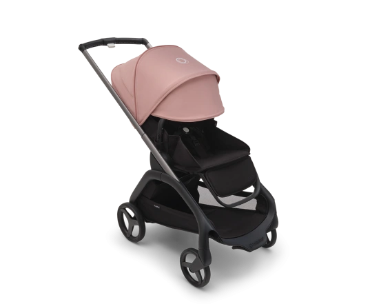 Универсальная коляска 2в1 Bugaboo DRAGONFLY - black/grey melange morning pink