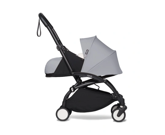 Універсальна коляска 2 в 1 Stokke YOYO³ + компактна люлька BABYZEN Stone (шасі Black)