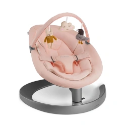 Шезлонг - качалка Nuna Leaf Grow с игрушечной дугой Peach, персиковый - изображение