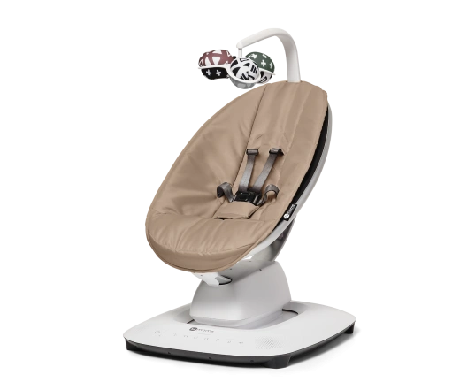 Шезлонг качалка 4Moms MAMAROO 5.0 - sand stone (лимитированая версия)