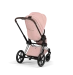 Прогулянкова коляска Cybex PRIAM Style Collection 5.0 - peach pink (шасі Chrome Brown)