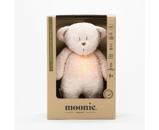 Музичний ведмедик з нічником MOONIE 2.0 - Rose 