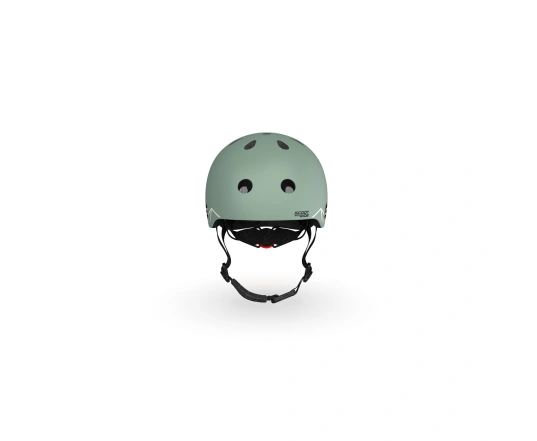 Шолом захисний дитячий Scoot and Ride, зелений, з ліхтариком, 45-51см