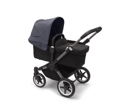 Універсальна коляска 2в1 Bugaboo Donkey5 Mono Stormy blue/Midnight black-Grey mélange