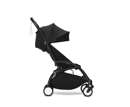 Универсальная коляска 2 в 1 с люлькой newborn shell Stokke YOYO³ Black (шасси White)