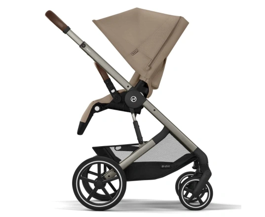 Прогулянкова коляска Cybex BALIOS S LUX TPE - almond beige (з бампером)