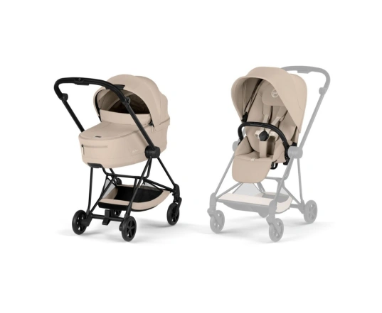 Коляска 2 в 1 Cybex MIOS Comfort Collection 5.0 - cozy beige (шасі Matt black)