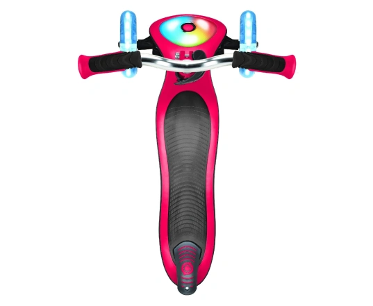 Самокат GLOBBER серії ELITE PRIME червоний, колеса з підсвіткою, 50кг, 3+, 3 колеса