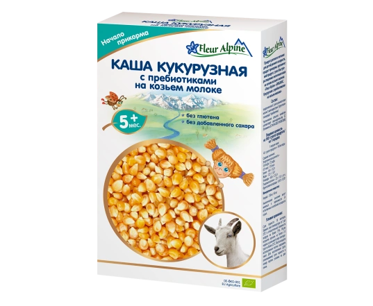 Каша на козячому молоці Fleur Alpine Кукурудзяна 200г.