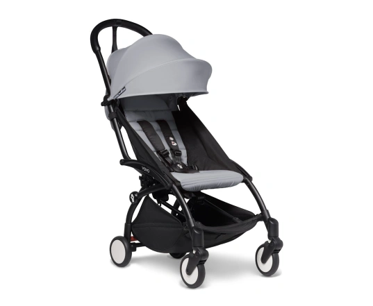 Универсальная коляска 2 в 1 Stokke YOYO³ +  люлька Bassinet BABYZEN Stone (шасси Black)