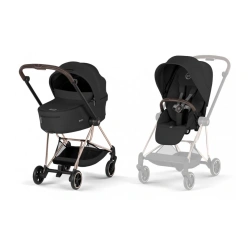 Коляска 2 в 1 Cybex MIOS Comfort Collection 5.0 - sepia black (шасі Rosegold) - зображення