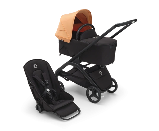 Універсальна коляска 2в1 Bugaboo DRAGONFLY - black/midnight black island coral
