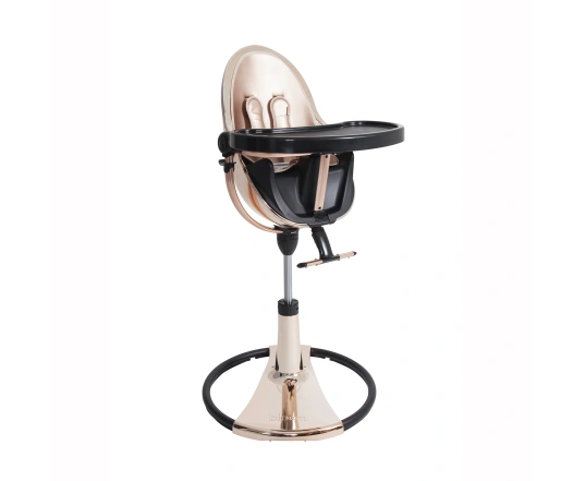 Стульчик для кормления Bloom Fresco Rose Gold в комплекте с вкладышами из экокожи - Rose Gold