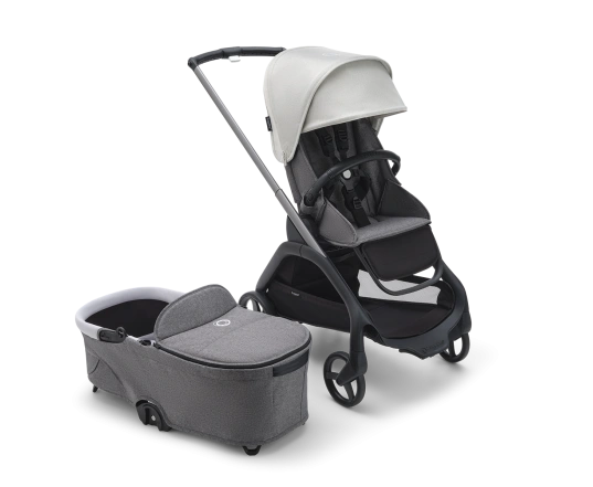 Универсальная коляска 2в1 Bugaboo DRAGONFLY - grafite/grey melange misty white