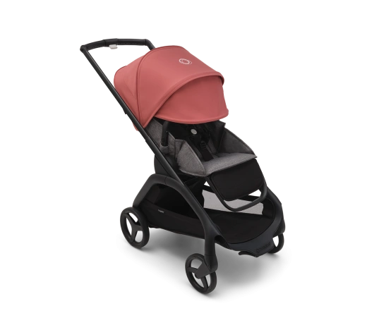 Универсальная коляска 2в1 Bugaboo Dragonfly Sunrise red/Grey mélange-Midnight black