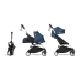 Універсальна коляска 2 в 1 Stokke YOYO³ + компактна люлька BABYZEN AF Blue Air France (шасі White)