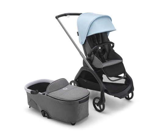 Универсальная коляска 2в1 Bugaboo DRAGONFLY - grafite/grey melange skyline blue