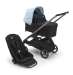 Универсальная коляска 2в1 Bugaboo DRAGONFLY - black/grey melange skyline blue
