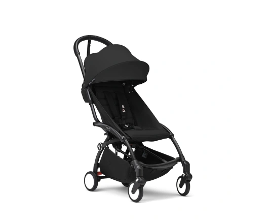 Универсальная коляска 2 в 1 с люлькой newborn shell Stokke YOYO³ Black (шасси Black)